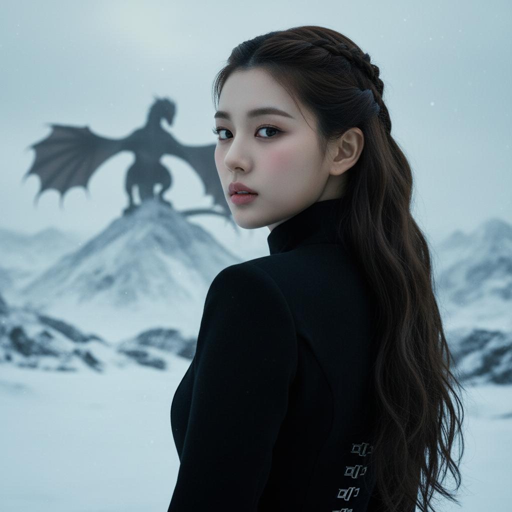 BANANA PROMPT WOMEN AND DRAGON