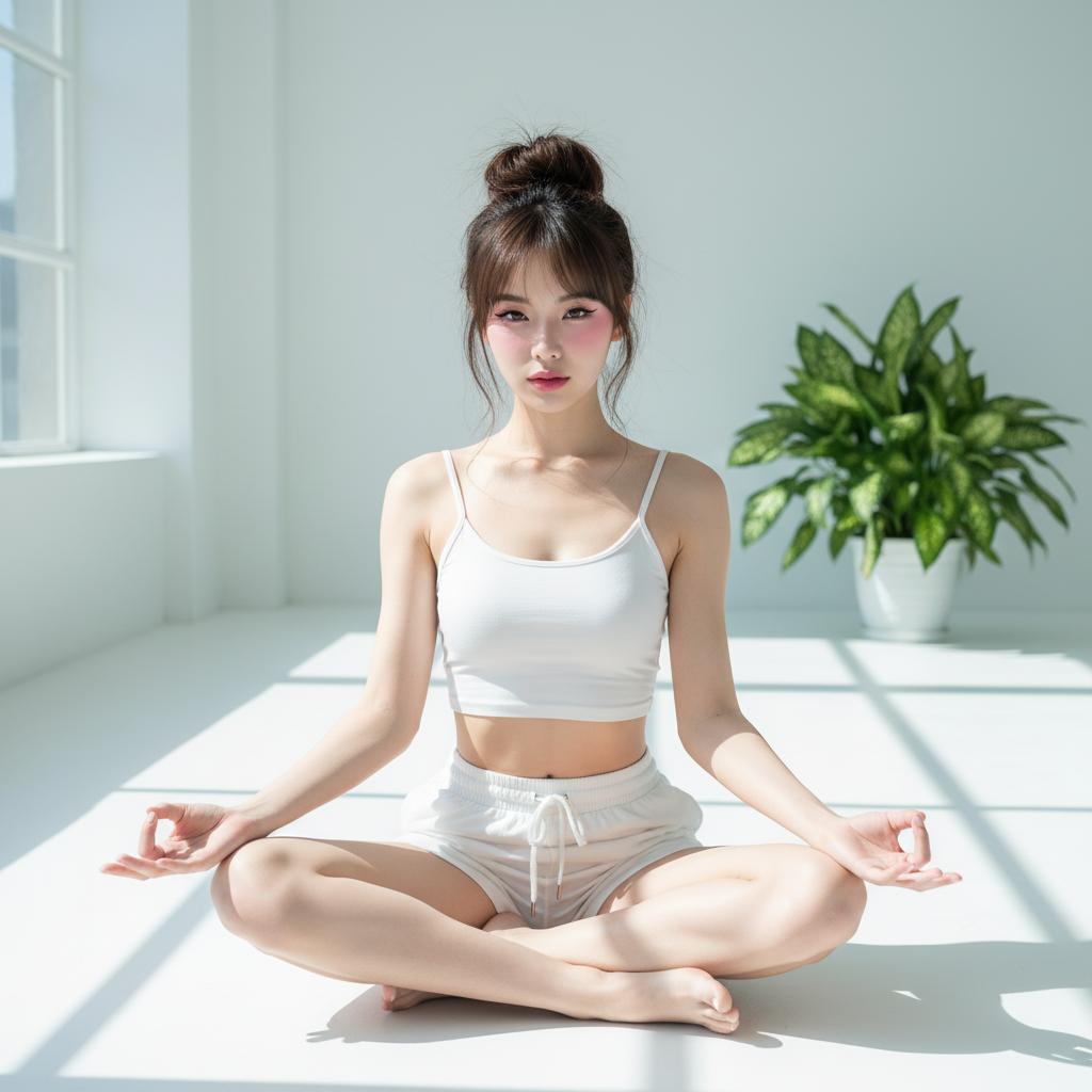YOGA GIRL GEMINI NANANA PROMPT